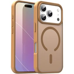 Mobigear Shockproof iPhone 17 Pro MagSafe Plástico rígido Capa traseira - Desert Gold