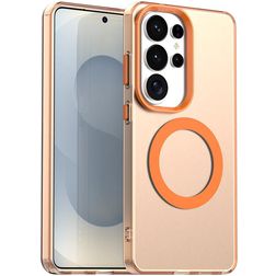 Mobigear Shockproof Samsung Galaxy S26 Ultra MagSafe Fodral Hårdplast Skal - Orange