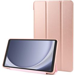Mobigear Tri-Fold Gel Samsung Galaxy Tab A9 (2023) TPU / Keinonahka Lompakkokotelo - Ruusukulta