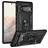 Mobigear Armor Ring Google Pixel 6 Pro Hardcase Etui plecki Wstrząsoodporne z pierścieniem - Czarny