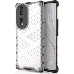 Mobigear Honeycomb HONOR 70 Hard Case Back cover Shockproof - White
