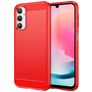 Mobigear Brushed Slim Samsung Galaxy A24 Flexible TPU Back cover - Red