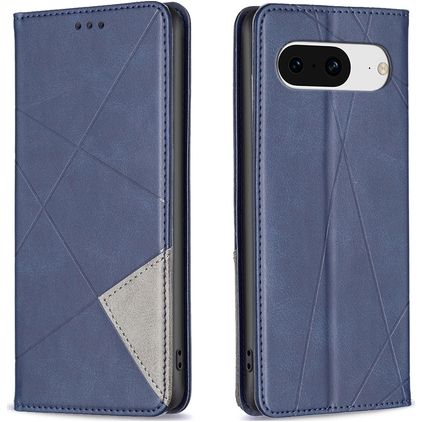 Mobigear Rhombus Slim Google Pixel 8 Funda tipo libro - Azul
