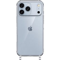 Mobigear Mix & Match Läpinäkyvä iPhone 18 Pro Joustava TPU Suojakuori kaulanauhalla - Läpinäkyvä