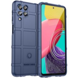 Mobigear Rugged Shield Samsung Galaxy M53 Flexibilní TPU Zadní kryt odolný proti nárazům - Modrá