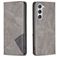 Mobigear Rhombus Slim Samsung Galaxy S24 Cover a libro - Grigio
