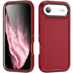 Mobigear Rugged iPhone Air Funda Plástico rígido Carcasa Antigolpes - Rojo