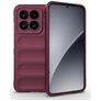 Mobigear Bumpy Xiaomi 15 Fleksibel TPU Bagsidecover - Bordeaux