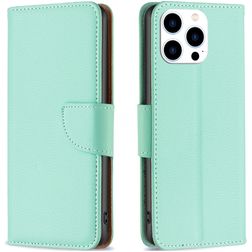 Mobigear Excellent iPhone 16 Pro Max Funda tipo libro Cartera - Verde
