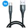 Kabel Mobigear Nylon USB-A na USB-C 1 m - Černá