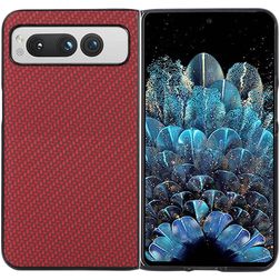 Mobigear Race Google Pixel Fold Fodral Hårdplast Skal - Röd