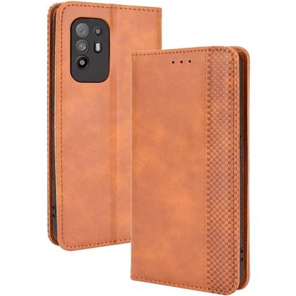Mobigear Sensation OPPO A94 5G Funda tipo libro Cartera - Coñac