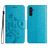 Mobigear Flowers Samsung Galaxy A36 Funda tipo libro Cartera - Azul