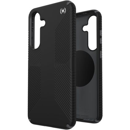 Speck Presidio2 Grip Magnet Samsung Galaxy S25 Plus MagSafe Kova Suojakuori Iskunkestävä - Musta