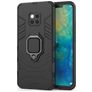 Mobigear Armor Ring Huawei Mate 20 Pro Funda Plástico rígido Carcasa Antigolpes con anillo - Negro