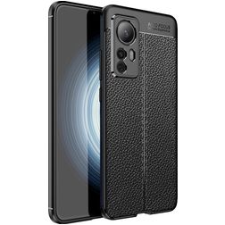 Mobigear Luxury Xiaomi 12T TPU flexível Capa traseira - Preto