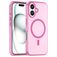 Mobigear Shockproof iPhone 16 MagSafe Elastyczne TPU Etui plecki - Różowy