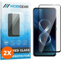 Mobigear Premium ASUS Zenfone 8 Vidro temperado Película de ecrã - Compatível com capas - Preto (Pack de 2)