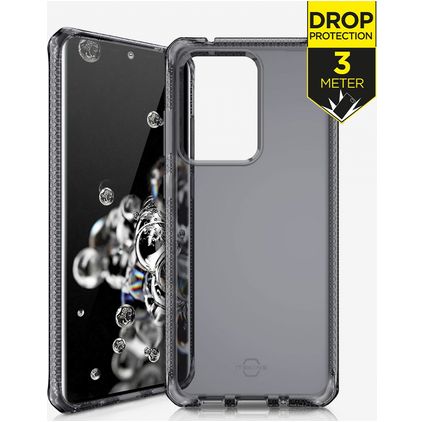 ITSKINS SpectrumClear Samsung Galaxy S20 Ultra Fleksibel TPU Bagsidecover Stødsikkert - Sort