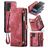 CaseMe 008 Samsung Galaxy A52 Case Detachable 2-in-1 Wallet Case Wallet - Red