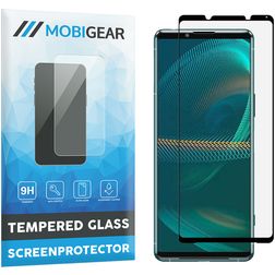 Mobigear Premium Sony Xperia 5 III Vidro temperado Película de ecrã - Compatível com capas - Preto
