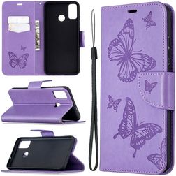 Mobigear Butterfly HONOR 9X Lite Funda tipo libro Cartera - Morado