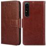 Mobigear Wallet Sony Xperia 1 IV Lompakkokotelo + Setelitasku - Ruskea