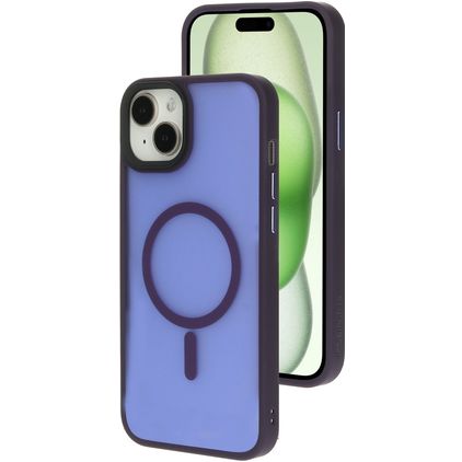 Mobiparts Hardcover iPhone 15 Plus MagSafe Hardcase Etui plecki - Satin Purple