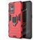 Mobigear Armor Ring Realme GT Neo 3 Hard Case Back cover Shockproof with Ring Holder - Red