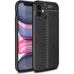 Mobigear Luxury iPhone 12 Mini TPU flexible Carcasa - Negro