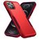 Mobigear Heavy Armor iPhone 14 Pro Max Funda Plástico rígido Carcasa Antigolpes - Rojo