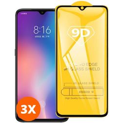 Mobigear Premium Xiaomi Redmi Note 8 Cristal templado Protector de pantalla - Compatible con fundas - Negro (pack de 3)