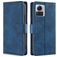 Mobigear Croco Motorola Edge 30 Ultra Funda tipo libro Cartera - Azul