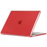 Mobigear Crystal Case MacBook Air 13 tum (2022-2026) Hårt MacBook-skal - Röd - Modell A2681 / A3113 / A3240 / A3449