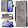 Mobigear Butterfly POCO M4 Pro 5G Pungetui med Seddelrum - Grå