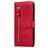 Mobigear Zipper Xiaomi Mi Note 10 Lite Pungetui med Seddelrum - Rød