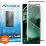 Mobigear Premium OPPO Find X6 Cristal templado Protector de pantalla - Compatible con fundas - Negro (pack de 2)