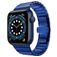 Mobigear Madrid Bracelete Aço inoxidável Fecho borboleta para Apple Watch - 42/41/40/38 mm - Azul