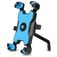 Mobigear PushHold Suporte de telemóvel para mota Espelho retrovisor Pinça Universal - Azul