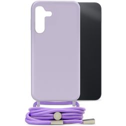 Mobilize Lanyard Gelly Samsung Galaxy A14 Flexibel TPU Skal med rem - Pastel Purple
