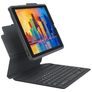 ZAGG Pro Keys iPad 10 (2022) QWERTY Bluetooth Keyboard Wallet case + Stylus Holder - Black