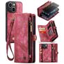 CaseMe 008 iPhone 13 Cover Aftageligt 2-i-1-pungetui med Seddelrum - Rød