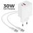 Mobiparts Wall Charger Dual USB / USB-C USB-C 1 Meter Power Delivery 30W 3A - White