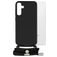 Mobilize Lanyard Gelly Samsung Galaxy S24 Plus TPU flexível Capa com cordão - Preto