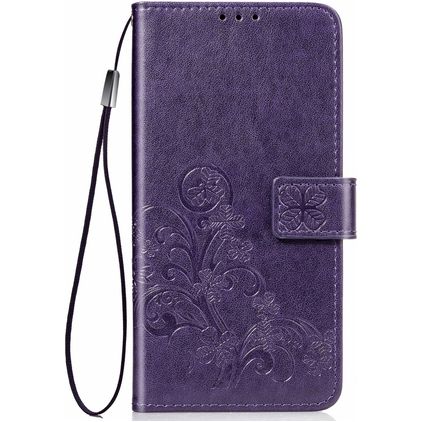 Mobigear Clover Samsung Galaxy S20 Cover a libro portafoglio - Viola