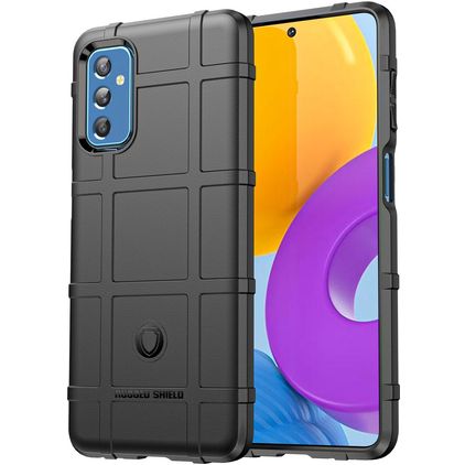 Mobigear Rugged Shield Samsung Galaxy M52 TPU flexible Carcasa Antigolpes - Negro