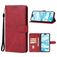 Mobigear Wallet iPhone 16 Plånboksfodral med sedelfack - Röd