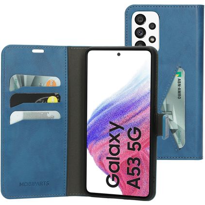 Mobiparts Classic Wallet Samsung Galaxy A53 Plånboksfodral med sedelfack - Steel Blue