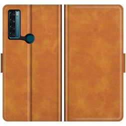 Mobigear Slim Magnet TCL 20 SE Plånboksfodral med sedelfack - Brun