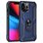 Mobigear Armor Ring iPhone 13 Pro Hårdt Bagsidecover Stødsikkert med ringholder - Blå